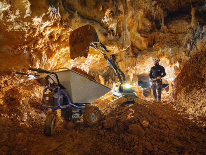 Grotte de Domme - utilisation de Brokk