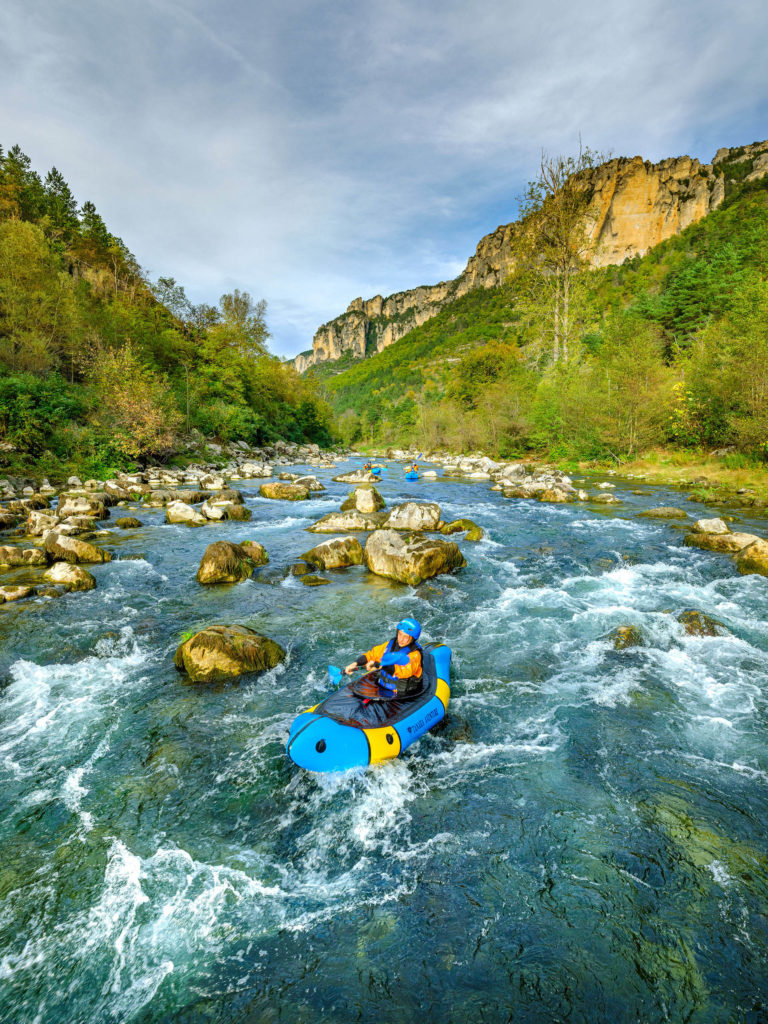 Descente des gorges du Tarn en packraft